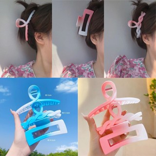 เกาหลี อะคริลิค สีฟ้า สีชมพู กิ๊บปิ่นปักผม สี่เหลี่ยมผืนผ้า สําหรับเครื่องประดับผู้หญิง