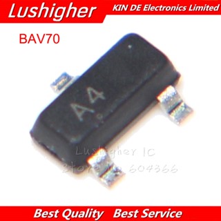 ทรานซิสเตอร์ 100 BAV70 0.2A 70V SOT-23 Mark: A4 Patch SOT23 BAV70LT1G