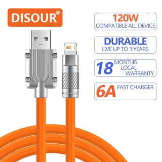 Disour สายชาร์จ โลหะผสมสังกะสี สําหรับ 8Pin