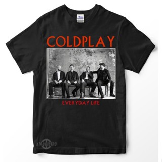 เสื้อยืดแขนสั้นเสื้อยืดคอกลมEveryday LIVE Premium band COLDPLAY เสื้อยืดลําลอง แขนสั้น พิมพ์ลาย pop rock muse maroon fiv