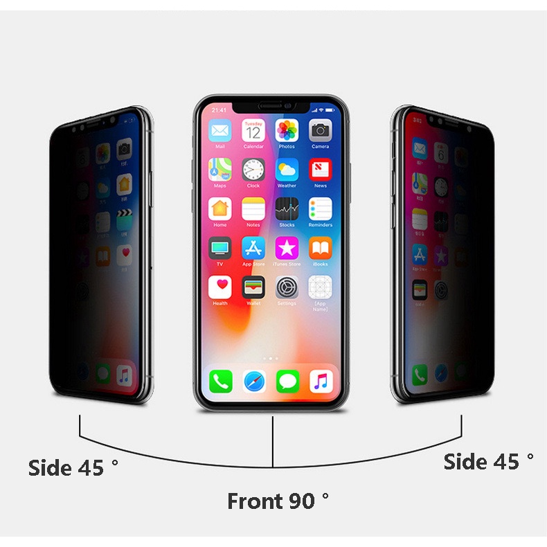 Anti-spy ความเป็นส่วนตัวกระจกนิรภัยสําหรับ for iPhone 16 15 14 13 12 11 Pro Max Mini XS Max XR X 6 6S 7 8 Plus SEคลุมทั้งหมดAnti Spyป้องกันหน้าจอฟิล์ม ราคา ถูกที่สุด ดีลบีเคเค แกลเลอรีภาพที่ 3