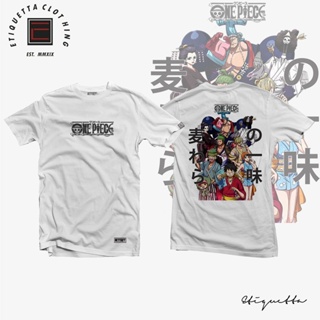 YNเสื้อขาว - เสื้อยืดสําหรับผู้ชาย♈▲❇เสื้อทีออฟมังกร/อนิเมะ - ETQT - One Piece - สมาชิก Strawhat Pira_50