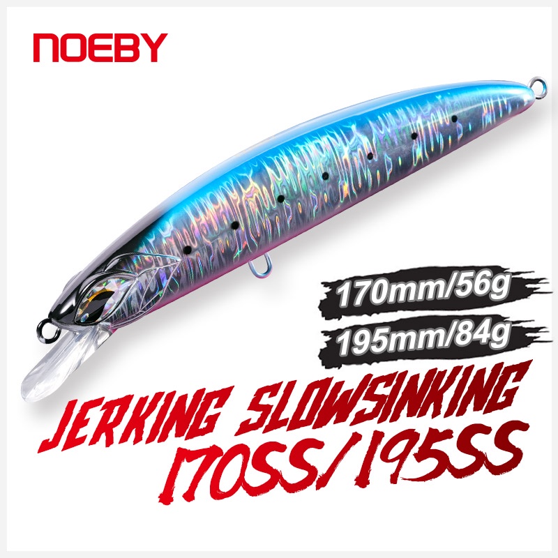 Noeby เหยื่อตกปลาประดิษฐ์ แบบแข็ง 170 มม. 56 กรัม 195 มม. 84 กรัม NBL9767