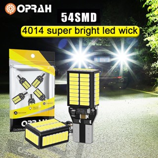 ((2 ชิ้น) หลอดไฟเลี้ยว LED T15 W16W 4014 54SMD 12V-24V แบบเปลี่ยน สําหรับจอดรถยนต์