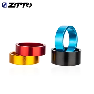 Ztto ชุดแหวนรองคอจักรยาน โลหะผสมอลูมิเนียม 5 10 15 มม. สําหรับตะเกียบหน้า 28.6 มม.