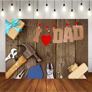 7x5ft Fathers Day Photography Backdrop Fathers Day I Iove Dad Decoration Backdrop Fathers Day Party Decor Fathers Day Banner Backdrops for Photography