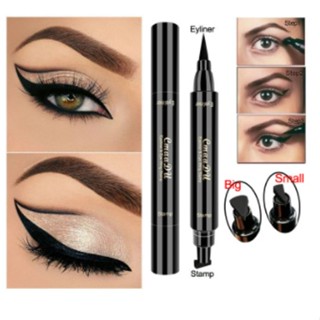 Big Seal Stamp Liquid Eyeliner Pen Waterproof Fast Dry Black Eye Liner Pencil With Eyeliner Cosmetic Double-ended Eyeliner