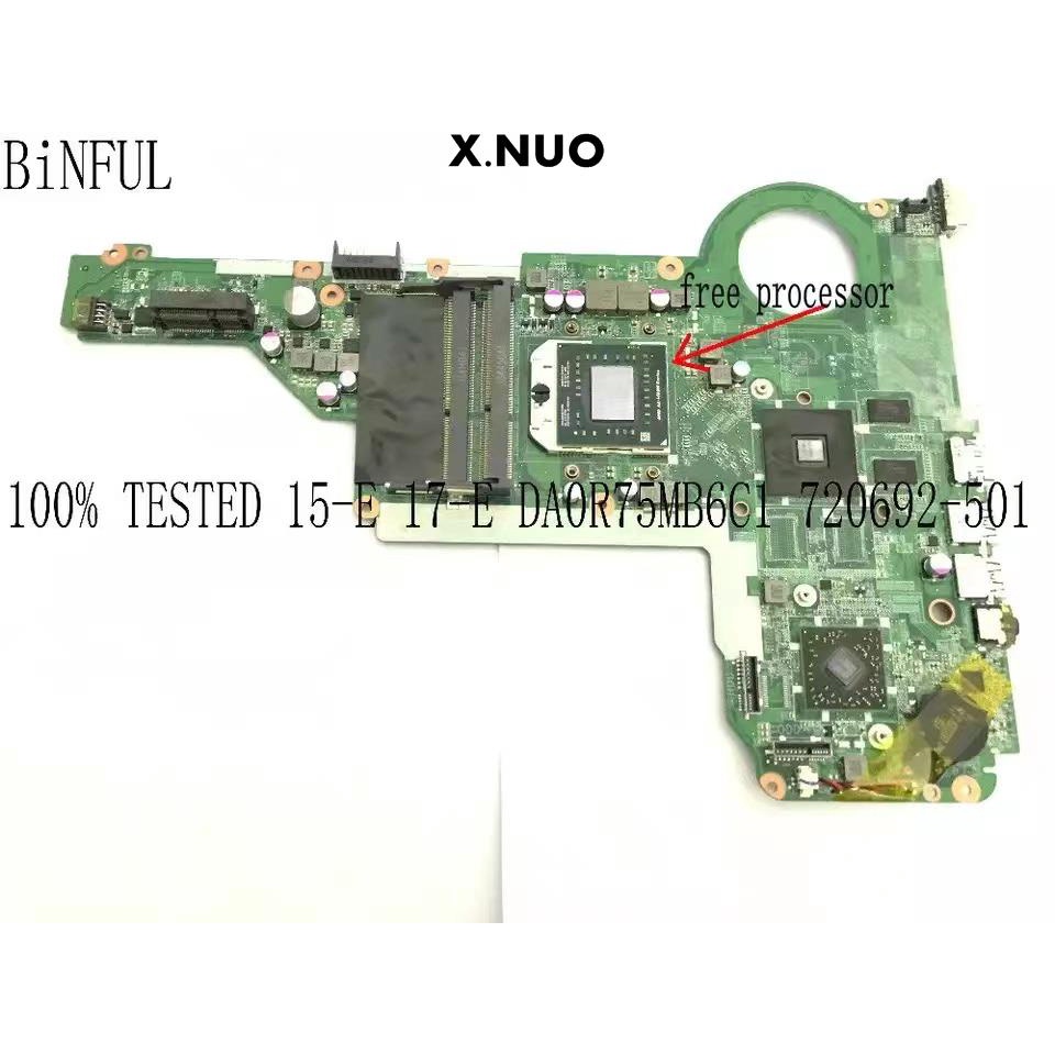 HP HP 15-E 17-E DA0R75MB6C1 DA0R75MB6C0 เมนบอร์ดอิสระ 720692-501