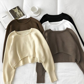 KILY.PH Waffle Knitted 2023 Tops Korean Croptop For Women 6A0236