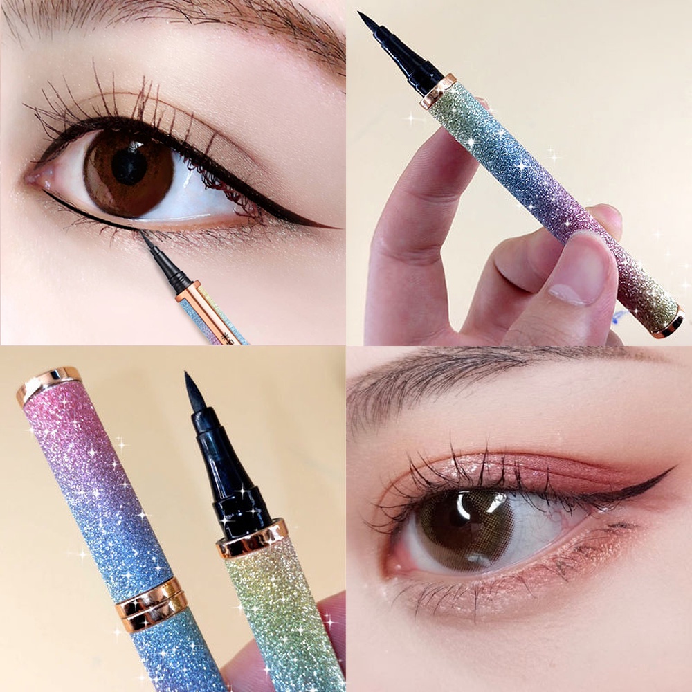 อายไลเนอร์ แบบน้ํา แห้งเร็ว กันน้ํา สีสันสดใส ติดทนนาน ป้องกันรอยเปื้อน อุปกรณ์แต่งหน้า
