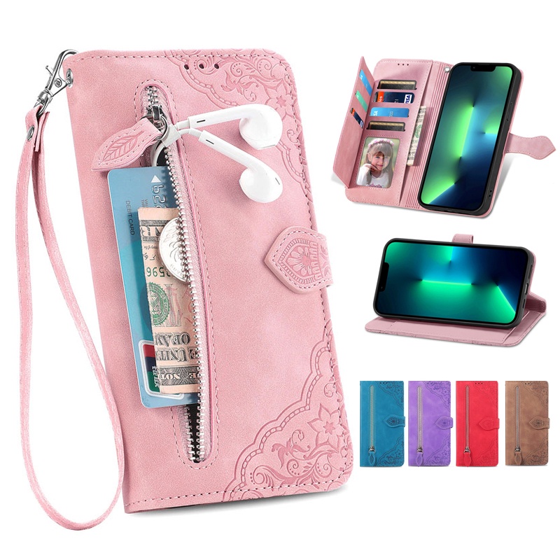 กระเป๋าสตางค์หรูหราสําหรับoppo A60 A79 A59 A38 A18 A78 A17 A17K Reno 12 11F 11 10 8T 8z 7 7z 6 6z 5 