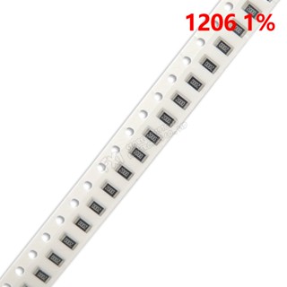 ตัวต้านทาน 1% 1206 SMD 110K~10M 1/4W 110K 130K 150K 200K 300K 470K 620K 750K 1M 2M 3M 4.7M 6.2M 7.5M 10M 100 ชิ้น