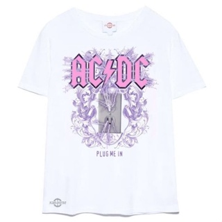 เสื้อยืด พิมพ์ลาย Combed 24s Plastisol ACDC สําหรับผู้ชาย และผู้หญิง ไซซ์ M-XL