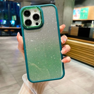 เคสโทรศัพท์มือถือ TPU นิ่ม ไล่โทนสี หรูหรา สําหรับ iPhone 13 14 Pro Max 14Pro 13Pro Max