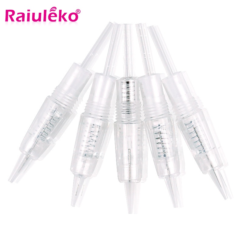 50Pcs/100Pcs สกรูเข็ม Blunt เข็ม/R1/R2/R3/R5/R7/F3/F5/F7สำหรับถาวรแต่งหน้าเครื่อง Pen V7