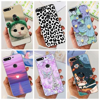 เคสโทรศัพท์มือถือ ซิลิโคนนิ่ม TPU ใส ลายการ์ตูนน่ารัก สําหรับ Huawei Y6 2018 ATU-L21 ATU-L22 Y 6 2018