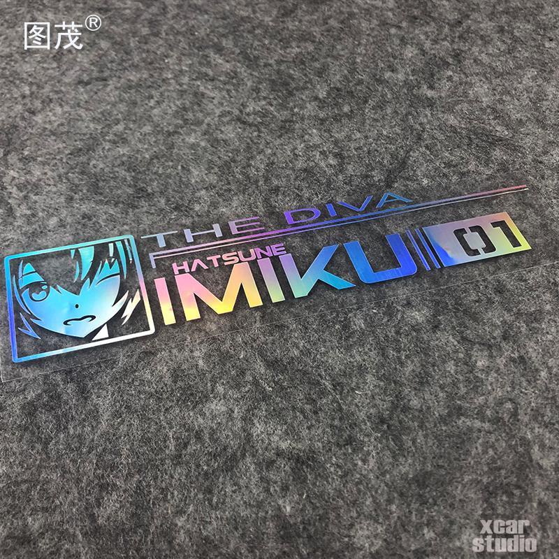 SGLink DIVA Hatsune Miku 01 สติ๊กเกอร์เพลงอิเล็กทรอนิกส์ กระเป๋าเดินทางคอมพิวเตอร์ รถยนต์ สติ๊กเกอร์รถยนต์ไฟฟ้า พวงมาลัย กันน้ํา สะท้อนแสง