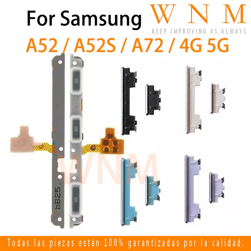ใหม่สําหรับ Samsung Galaxy A52 A72 A52S 4G 5G ปุ่ม Flex บน/ปิดปุ่มสวิทช์ด้านข้าง Key Volume Up Down Flex Cable