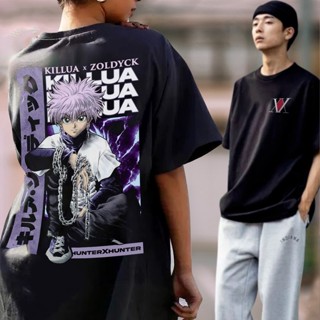 Fashion Casual Anime Graphic tee Unisex oversize popular streetwear t shirt killua OP2_03