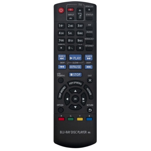 N2QAYB000965 เปลี่ยนรีโมทสําหรับเครื่องเล่น Panasonic Blu-ray DMP-BDT270GT DMP-BDT270