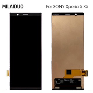 หน้าจอสัมผัส LCD สําหรับ Sony Xperia 5 LCD X5 J8210 J8270 J9210