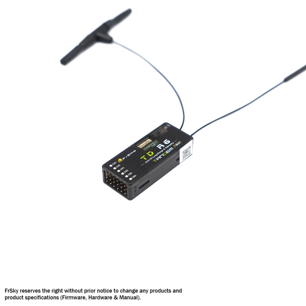 Frsky TD R6 2.4Ghz / 900Mhz Dual Band Receiver 6CH PWM / หมวกกันน็อค / กล่องสีดํา