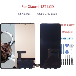 อะไหล่หน้าจอสัมผัสดิจิทัล LCD แบบเปลี่ยน สําหรับ Xiaomi Mi 12T 12T Pro Xiaomi Mi 12T 12T Pro