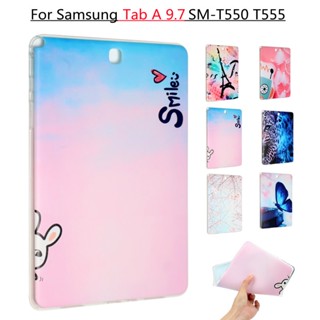 Case For Samsung Galaxy Tab A 9.7 T550 T555 P550 P555 Cute Shockproof Case For TabA 9.7 inch SM-T550 SM-T555 Soft TPU Cartoon Painted Tablet Covers