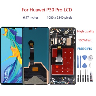 อะไหล่หน้าจอสัมผัส LCD พร้อมกรอบ สําหรับ Huawei P30 Pro