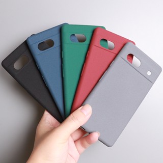 สําหรับ Google Pixel 7 7A 7Pro สีพื้น นิ่ม TPU ฝ้า ป้องกันลายนิ้วมือ เคสป้องกัน เคสโทรศัพท์มือถือ