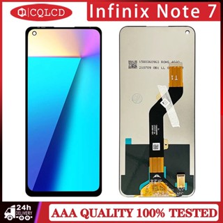 อะไหล่หน้าจอสัมผัส LCD แบบเปลี่ยน สําหรับ Infinix Note 7 X690B X690