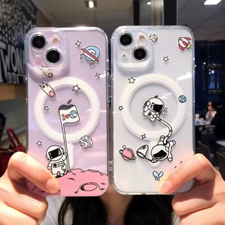 เคสมือถือ แบบนิ่ม ลายการ์ตูนนักบินอวกาศ สําหรับ Apple 14 promax iphone 12 promax 12 13 14 plus 11pm pro