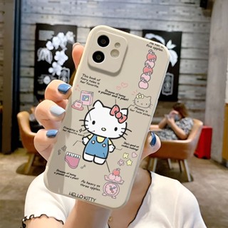 เคสโทรศัพท์มือถือ ลายคิตตี้ มีลายด้านข้าง สําหรับ iphone 14promax 11 13 12 7Plus X XS Max