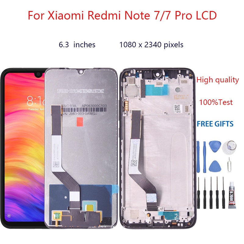 อะไหล่หน้าจอสัมผัสดิจิทัล LCD แบบเปลี่ยน สําหรับ Xiaomi Redmi Note 7 7 Pro Xiaomi Redmi Note 7 7 Pro