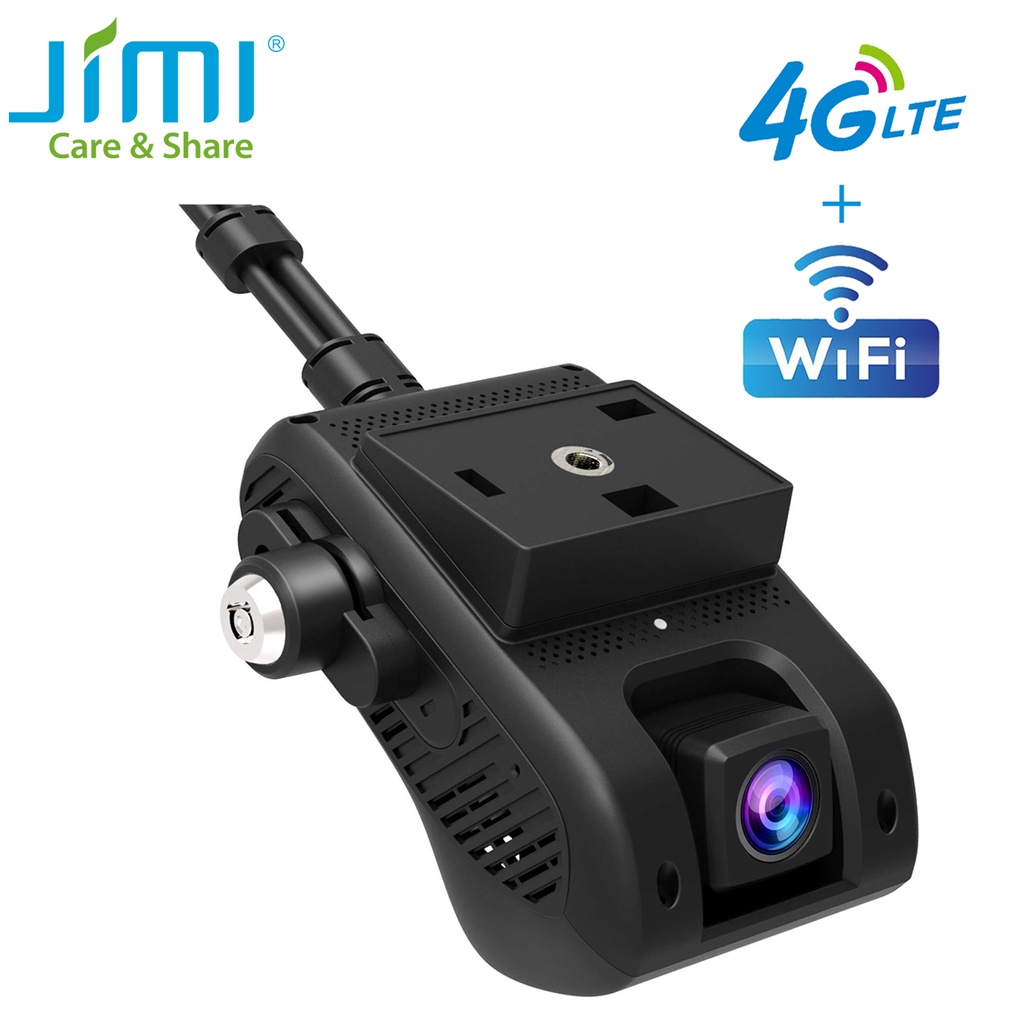 Jimi JC400P 4G กล้องติดรถยนต์พร้อมกล้องคู่วิดีโอสด GPS ติดตาม Wifi การตรวจสอบระยะไกล Dash Cam DVR เค