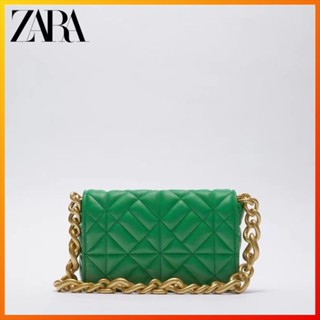 Zara กระเป๋าสะพายไหล่ พร้อมสายโซ่คล้อง