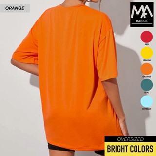 KOREAN INSPIRED OVERSIZED T SHIRTS - ORANGE  | MINDFUL APPAREL_01