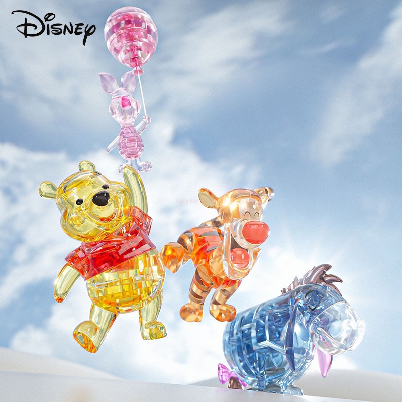 การ์ตูนดิสนีย์ Winnie The Pooh Piglet Eeyore Tigger รุ่นรูป Building Block Diy อิฐตุ๊กตาตกแต่งของเล่นสําหรับของขวัญ