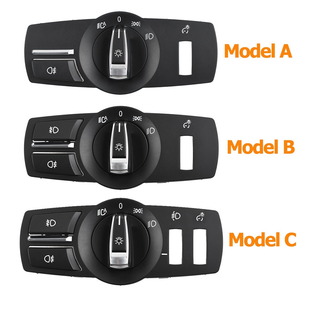 ฝาครอบปุ่มสวิตช์ไฟหน้ารถยนต์ สําหรับ BMW 5 Series 5GT 6S 7S X3 X4 F10 F11 F07 F06 F01 F25 F26 ราคา ถูกที่สุด ดีลบีเคเค