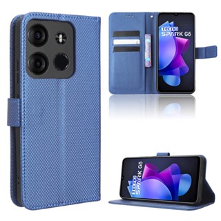 เคสโทรศัพท์หนัง PU ฝาพับ พร้อมช่องใส่บัตร สําหรับ Tecno Spark Go 2023 Tecno Spark Go 2023