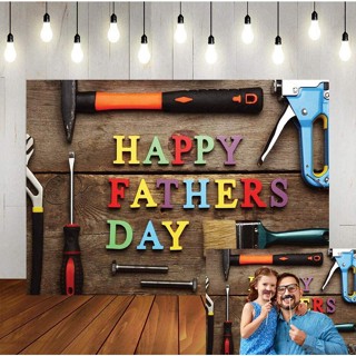 7x5ft Happy Fathers Day Photography Background Fixing Tools Backdrops Retro Wood Photo Studio Background Prop Backdrop Fathers Day Decoration