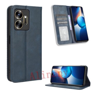 กรณี Infinix Zero 20 ฝาครอบกรณี Flip Leather Phone Casing Infinix Zero20 Back Cover