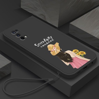 เคสโทรศัพท์มือถือ ซิลิโคน ขอบตรง ลายตัวอักษร สําหรับ OPPO Reno 5 5G Reno5Pro Reno 4 Reno4Pro Reno 3 Reno 2 Reno 2Z Reno 2F