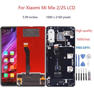 อะไหล่หน้าจอสัมผัสดิจิทัล LCD แบบเปลี่ยน สําหรับ Xiaomi Mi Mix 2 2S Xiaomi Mi Mix 2 2S