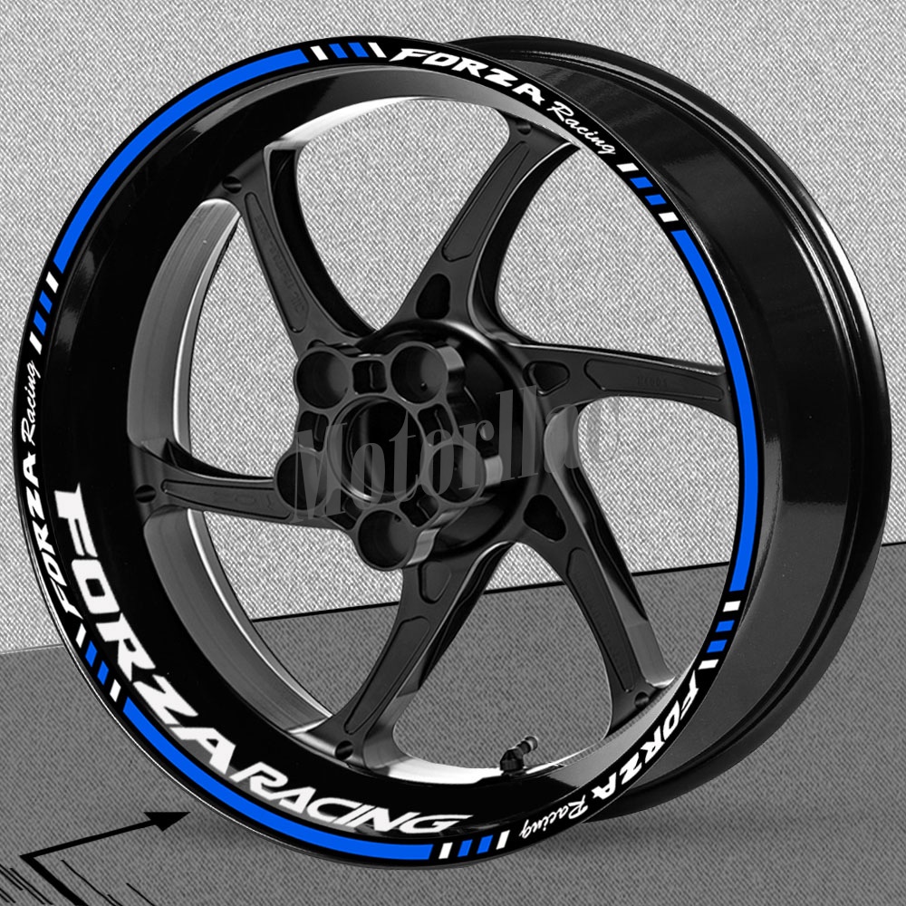 สําหรับ Honda Forza 750 350 250 125 2023 รถจักรยานยนต์สติกเกอร์ล้อสะท้อนแสง Stripe Rim Decal สกู๊ตเตอร์ Hub เทปอุปกรณ์เสริมกันน้ํา