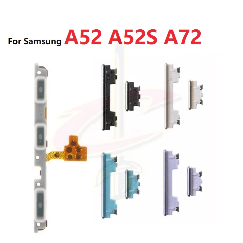แพรปุ่มสวิตปิดเปิด ปุ่มเปิดปิด ปุ่มเปิดเสียง ปุ่มสวิตช์นอก สําหรับ Samsung A52 A72 A52S