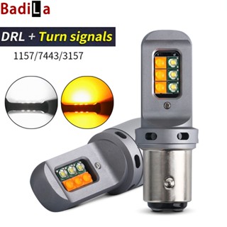 หลอดไฟท้ายรถยนต์ LED 1157 Bay15d P21-5W T20 7443 W21-5W T25 3157 12SMD 1 ชิ้น