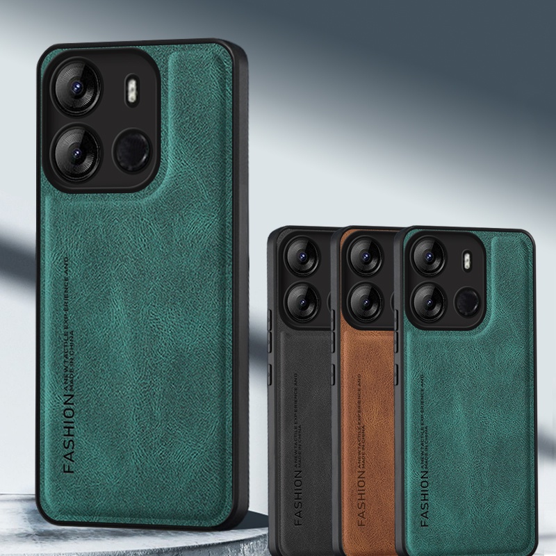 สําหรับ Infinix Smart 7 X6515 กรณี Lambskin Texture ปลอกหนังสําหรับ Infinix Smart 7 X6515 Matte ปลอก