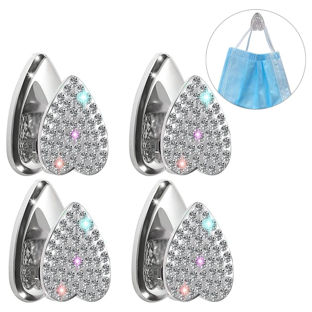 Bling รถ Mini Hooks สําหรับหน้ากาก,รถแขวนสําหรับคีย์กระเป๋าหูฟังสายชาร์จ,สาวตกแต่งรถ Accessor
