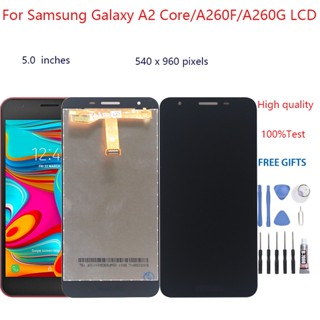 อะไหล่หน้าจอสัมผัสดิจิทัล LCD แบบเปลี่ยน สําหรับ Samsung Galaxy A2 Core A260F A260G A2 Core A260F A260G